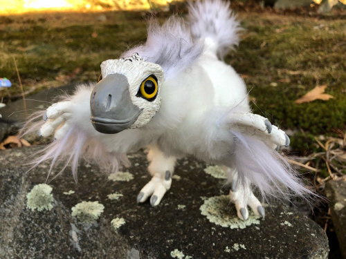 Snowy Owl Raptor Poseable Art Doll The Creaturesmith