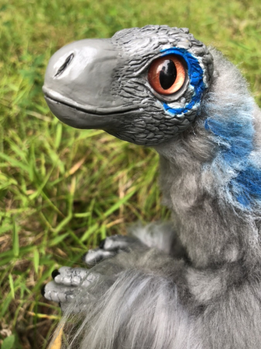 Creature Smith Art Doll Blue Raptor