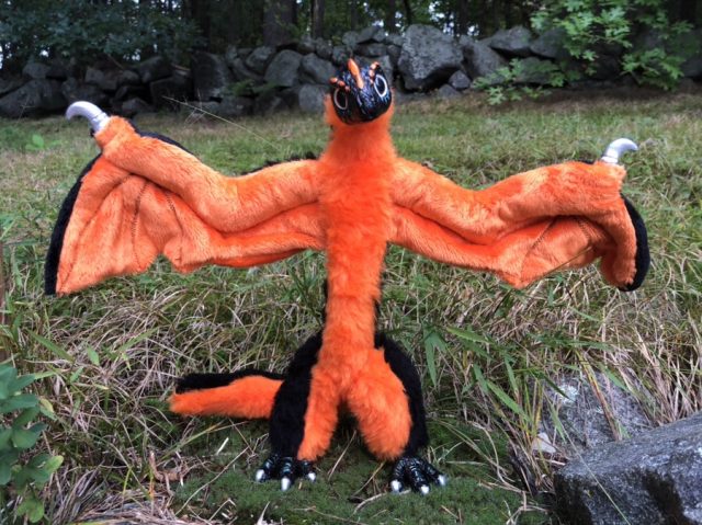 Orange and Black Baby Dragon Hatchling