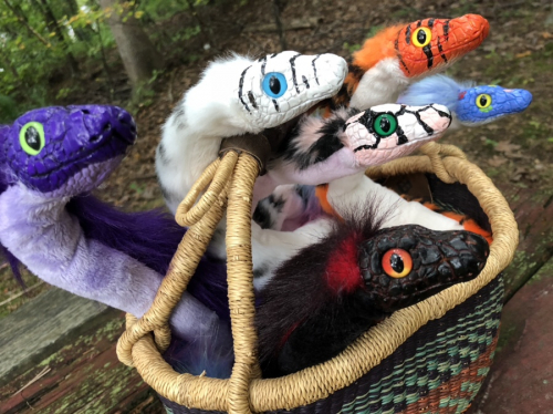 Snaketober 2018 CreatureSmith Basket of Snakes Art Dolls