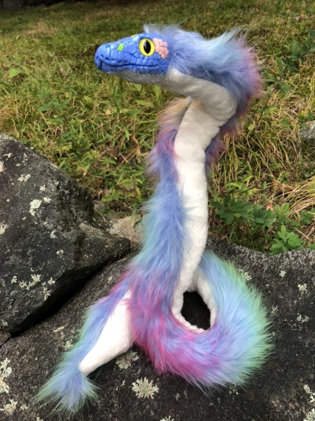 Rainbow Snake Art Doll The CreatureSmith SnakeTober