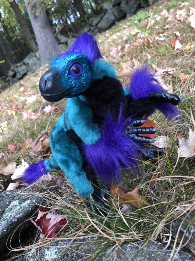 Art Doll Teal Raptor