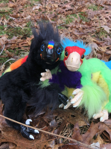 Rainbow Raptor Dinosaur Gouldian Finch