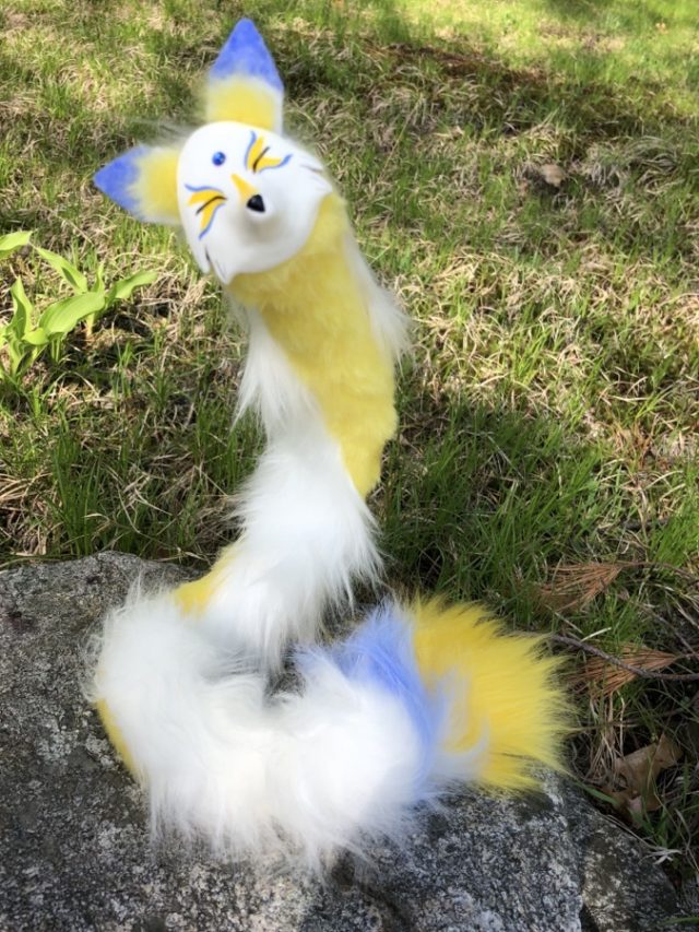 Life Fox Commission Art Doll Blue Gem