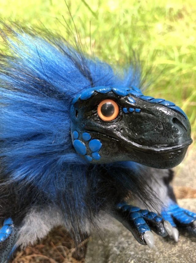 Black Blue Baby Trex TheCreatureSmith