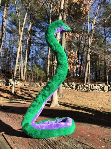 Purple Green Commission Snake Tall